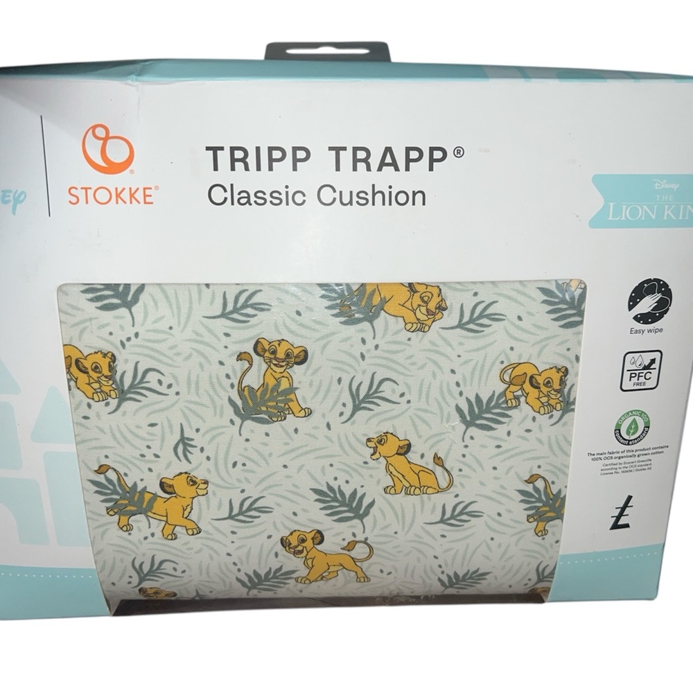 New in Box STOKKE Tripp Trapp Classic
Cushion Easy Wipe - Disney The Lion King